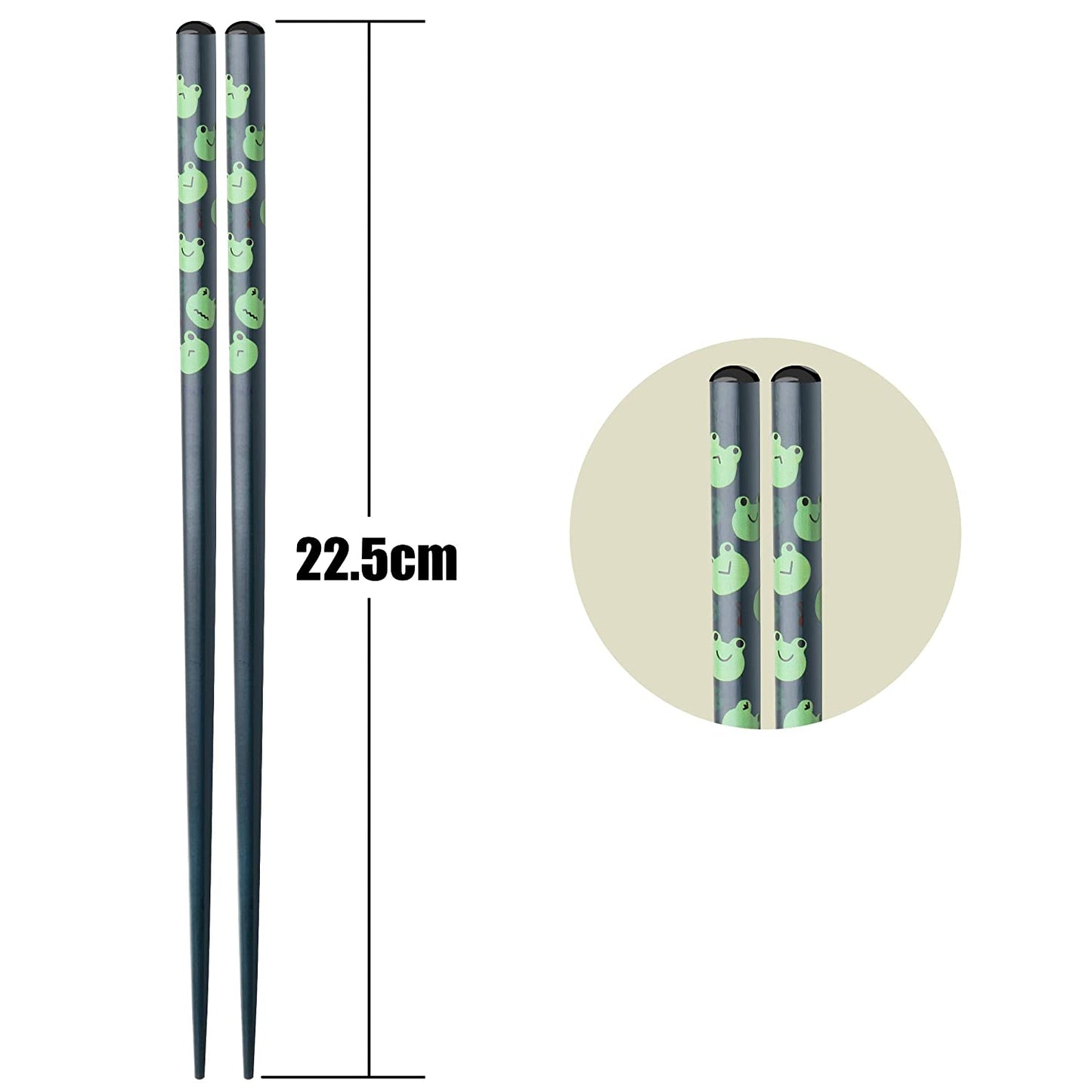 Kawaii Colorful Animals Reusable Natural Bamboo Chopsticks 5 Pairs Sets