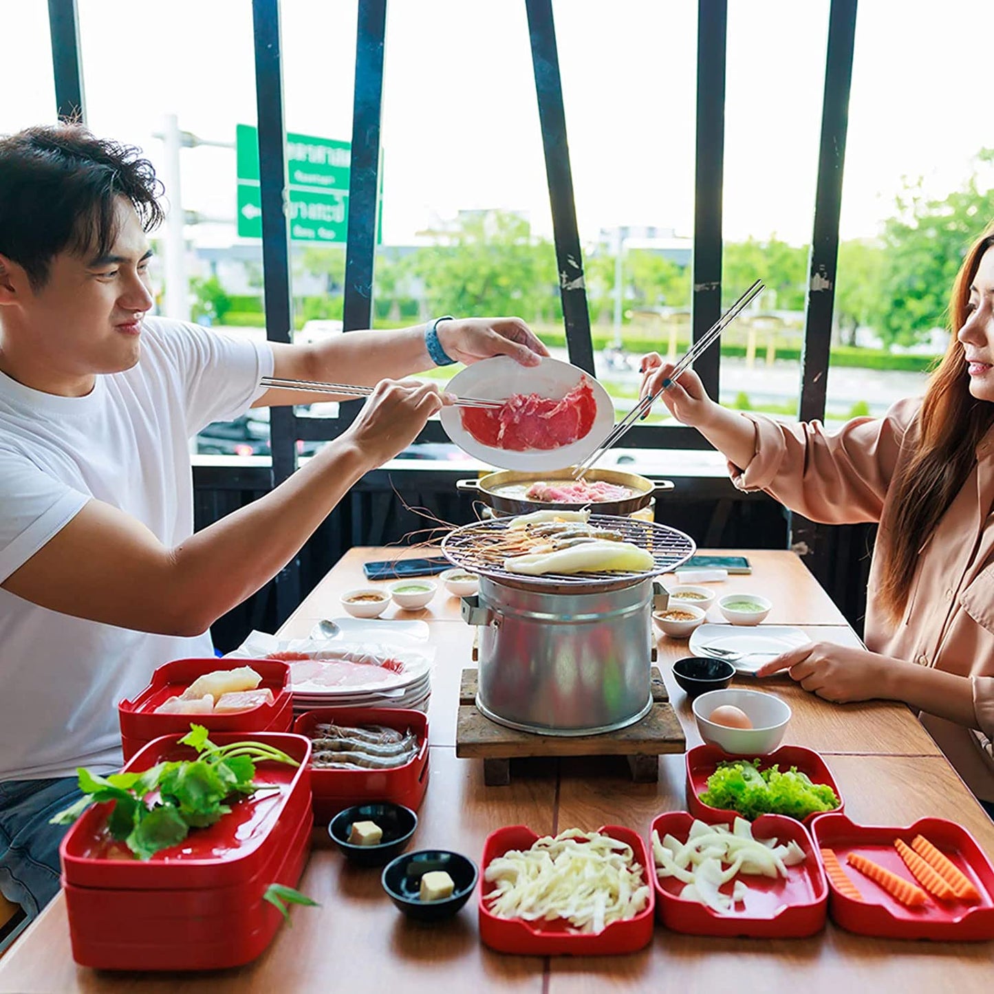 Long Stainless Steel Cooking Chopsticks