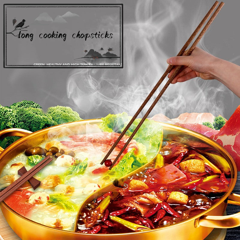 Reusable Long Wooden Cooking Chopsticks