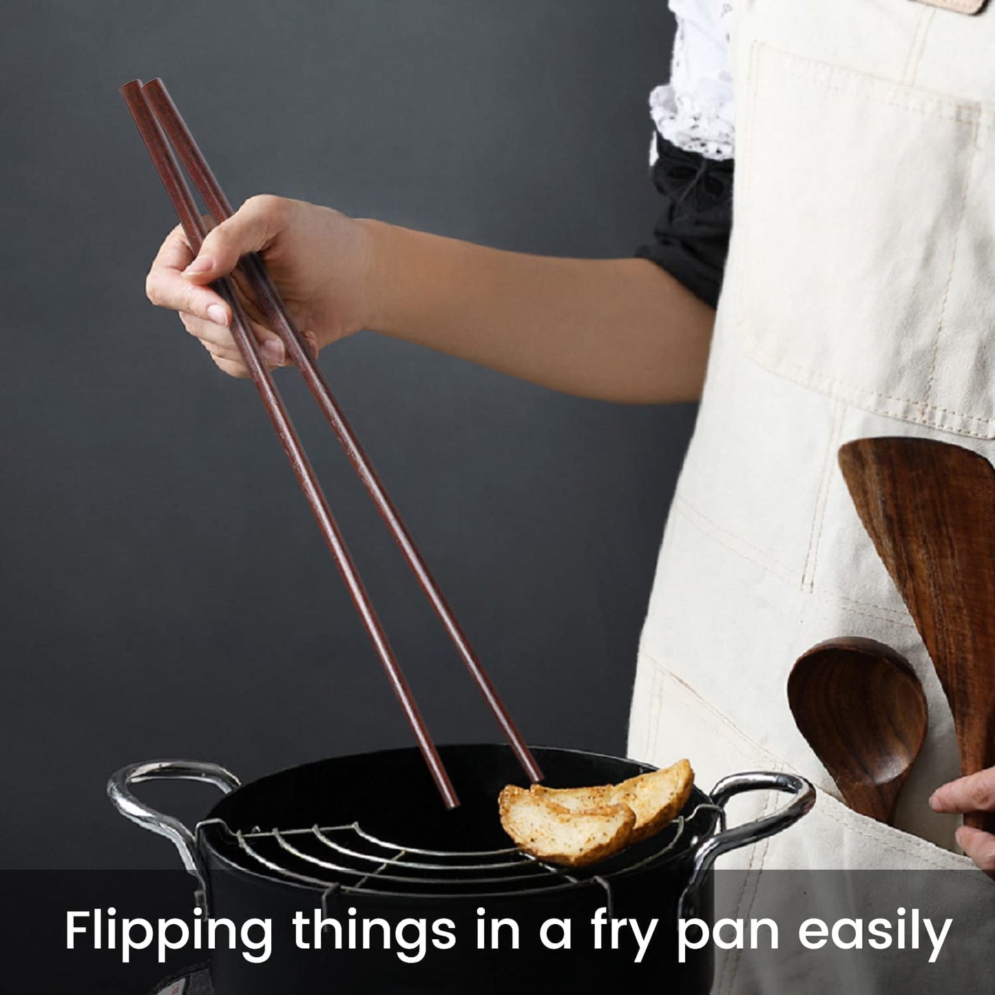 Reusable Long Wooden Cooking Chopsticks