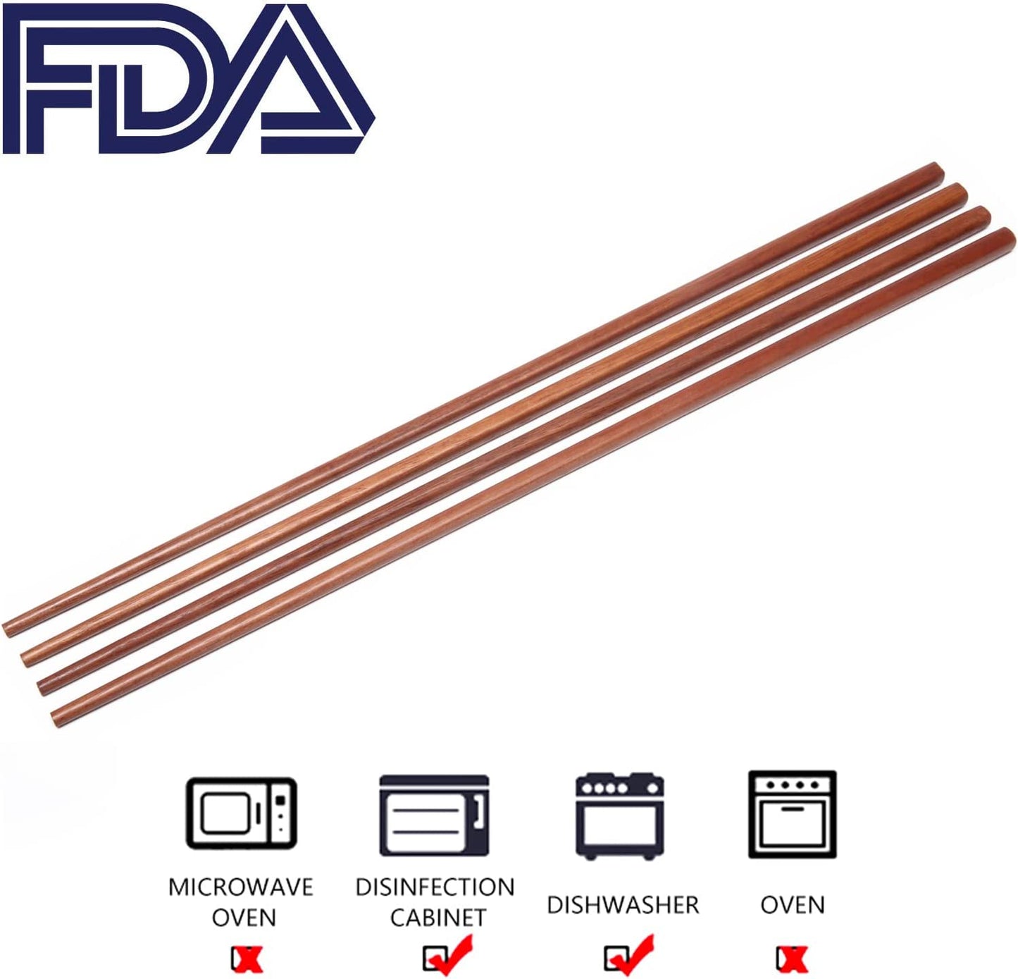 Reusable Long Wooden Cooking Chopsticks