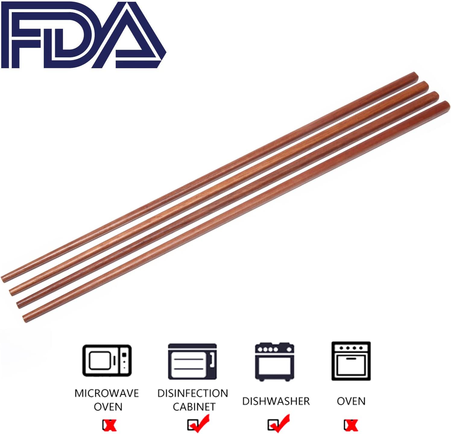 Reusable Long Wooden Cooking Chopsticks
