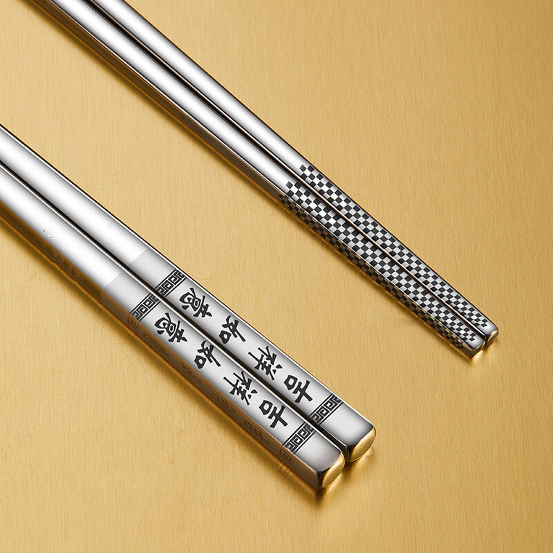Reusable Stainless Steel Chopsticks 304 Metal Chopsticks