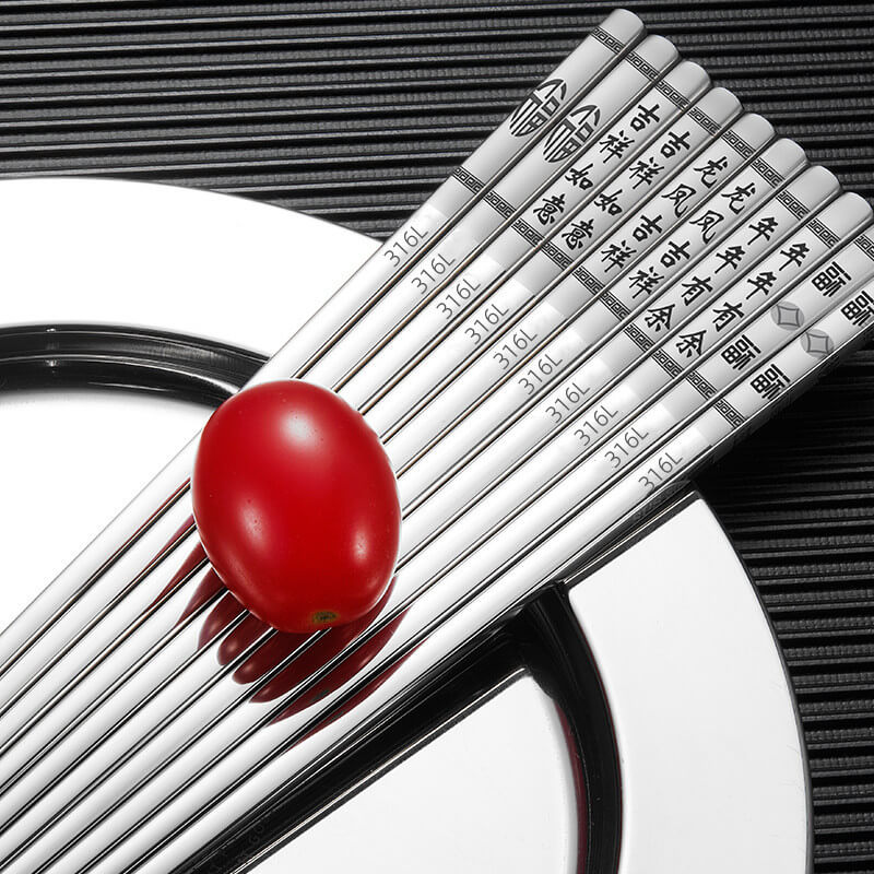 Reusable Stainless Steel Chopsticks 304 Metal Chopsticks
