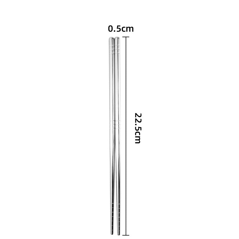 Reusable Stainless Steel Chopsticks 304 Metal Chopsticks