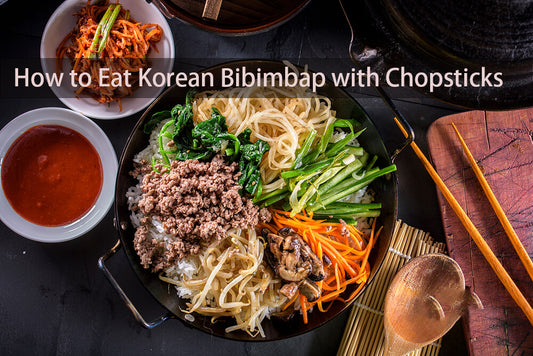 How to Eat Korean Bibimbap with Chopsticks