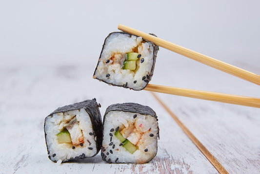 how to eat sushi with chopsticks​​​
