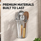 304 Stainless Steel Wall-Mounted Chopstick Holder with No-Drill Suction Cup