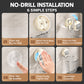 304 Stainless Steel Wall-Mounted Chopstick Holder with No-Drill Suction Cup