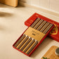 10-Pair Natural Wenge Wood Chinese Chopsticks Gift Set