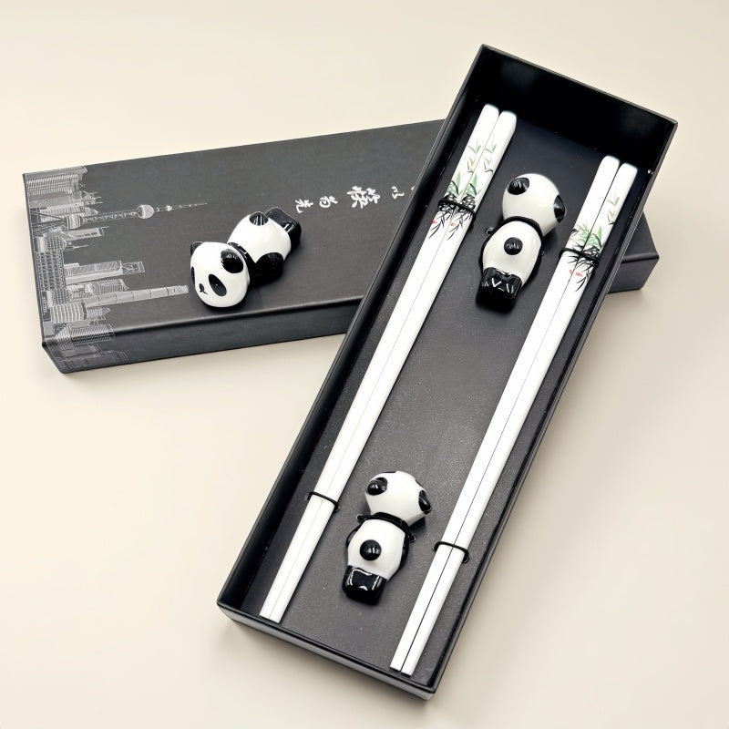 2 Pairs – Panda with Chopstick Rests