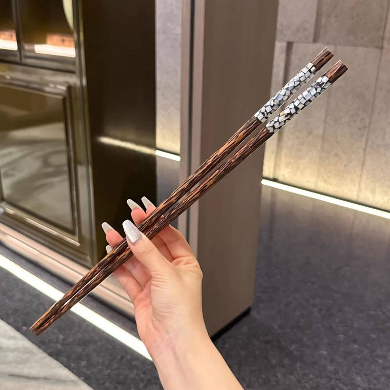 40cm Extra Long Coconut Wood Cooking Chopsticks for Hot Pot & Deep Frying