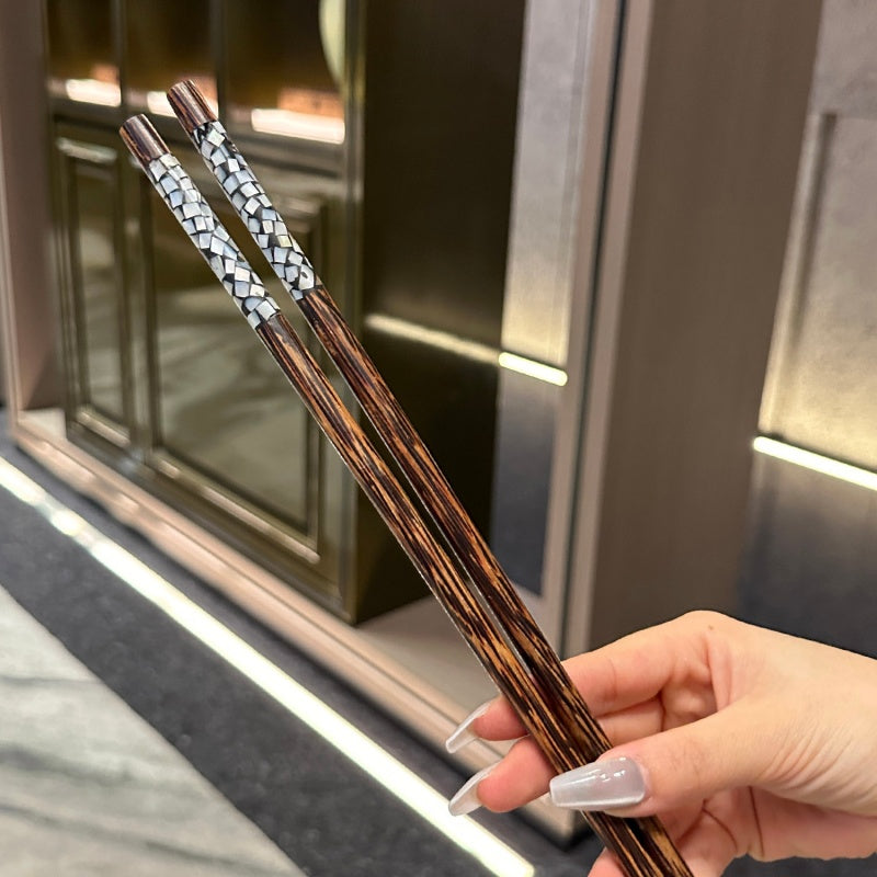40cm Extra Long Coconut Wood Cooking Chopsticks for Hot Pot & Deep Frying