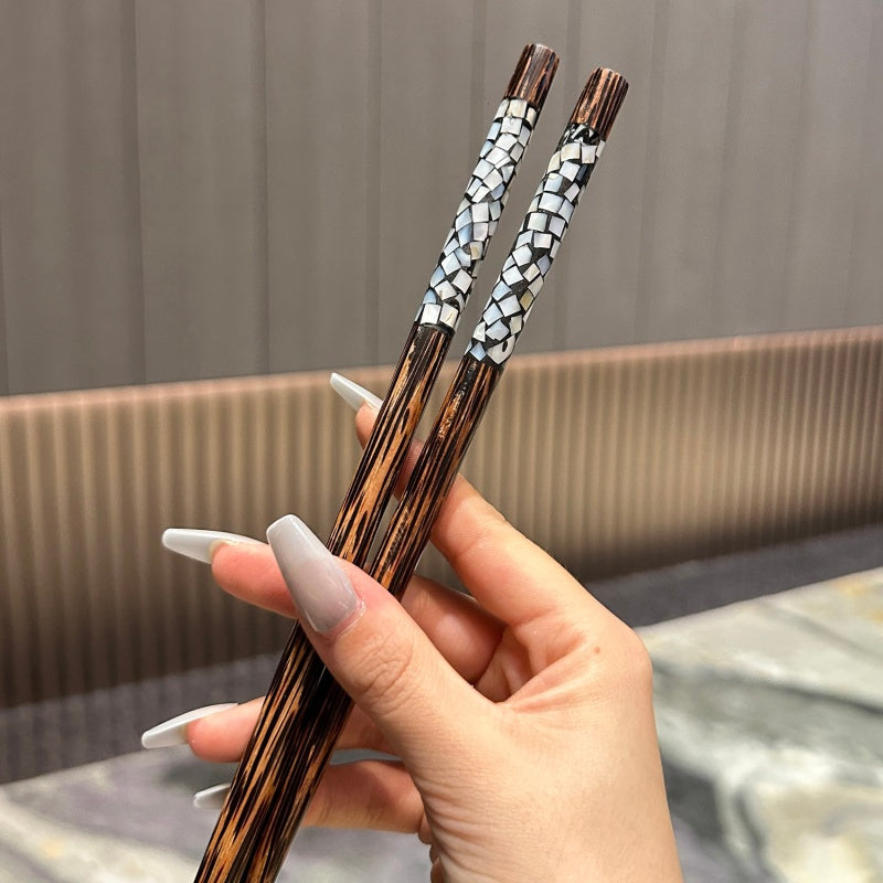 40cm Extra Long Coconut Wood Cooking Chopsticks for Hot Pot & Deep Frying