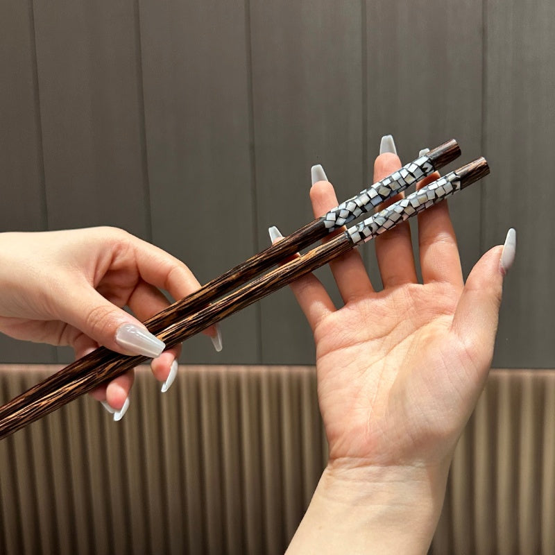 40cm Extra Long Coconut Wood Cooking Chopsticks for Hot Pot & Deep Frying