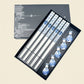 5 Pairs – Blue & White Porcelain with Chopstick Rests
