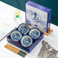 Blue & White Porcelain Bowl and Chopsticks Gift Set