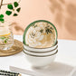 Camellia Ceramic Bowl and Chopsticks Gift Set