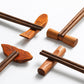 Handcrafted Wooden Chopstick Rests in Japanese-Inspired Designs