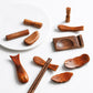 Handcrafted Wooden Chopstick Rests in Japanese-Inspired Designs