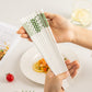 High-End Green Wavy Ceramic Chopsticks Japanese Style Gift 5 Pairs Sets