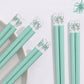 Mint Green Preserved Flower Reusable Chopsticks – 5 Pairs