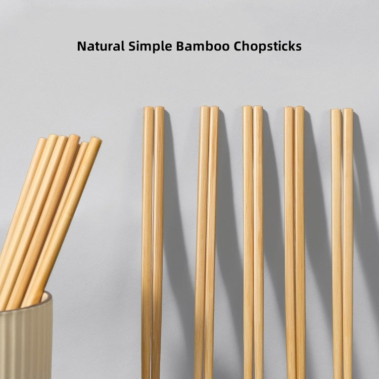 Natural Chinese Bamboo Chopsticks 10 pairs