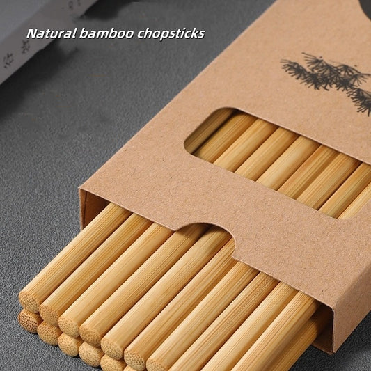 Natural Chinese Bamboo Chopsticks 10 pairs