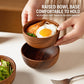 Natural Jujube Wood Bowl – Japanese-Style Rice, Soup & Noodle Bowl