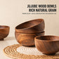 Natural Jujube Wood Bowl – Japanese-Style Rice, Soup & Noodle Bowl