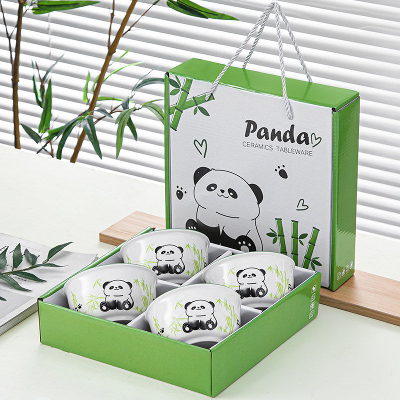 Panda & Bamboo Bowl and Chopsticks Gift Set