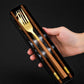 Gold-Tone 3-Piece Reusable Utensil Set