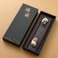 Premium Wooden Chopstick and Chopstick Rest Chinese Style Gift 2 Pairs Sets