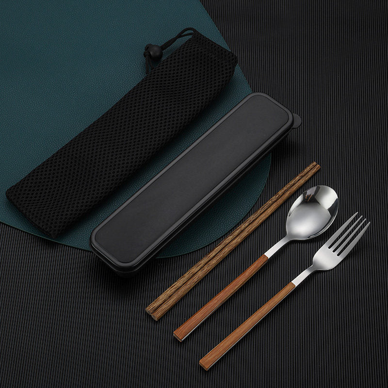 Silver-tone 3-Piece Reusable Utensil Set