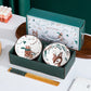 Woodland Friends Bowl and Chopsticks Gift Set