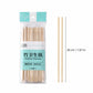 Pack of 20 bamboo chopsticks shown in clear plastic packaging with a teal label, alongside two loose chopsticks and a vertical measurement marker indicating 20 cm (7.87 in) length on a white background.