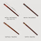 4 Pairs Reusable Wooden Chopsticks Set with Fish & Floral Designs
