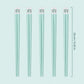 Mint Green Preserved Flower Reusable Chopsticks Size