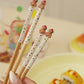 Cute Animal Bamboo Chopsticks for Kids & Adults – Matching Family Sets