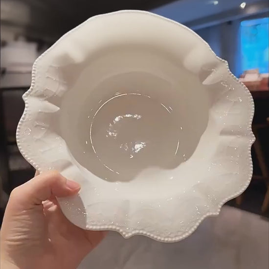 Ivory Garden Embossed Ceramic Dinnerware Video