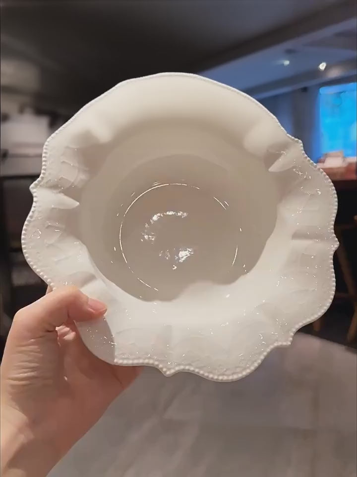 Ivory Garden Embossed Ceramic Dinnerware Video
