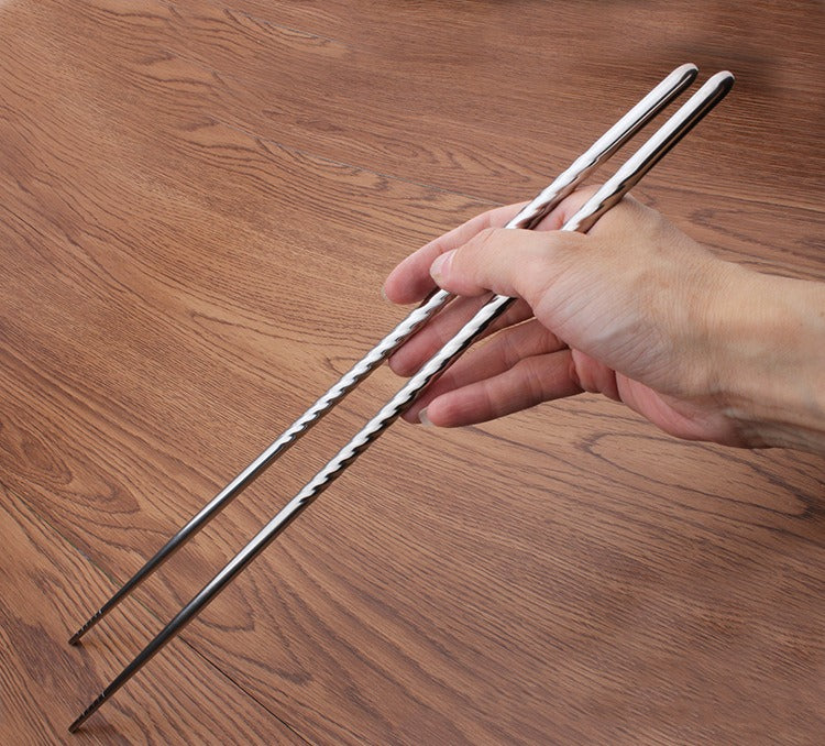 Long Stainless Steel Cooking Chopsticks