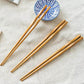 Natural Bamboo Twist Chopsticks Chinese Creative Chopsticks
