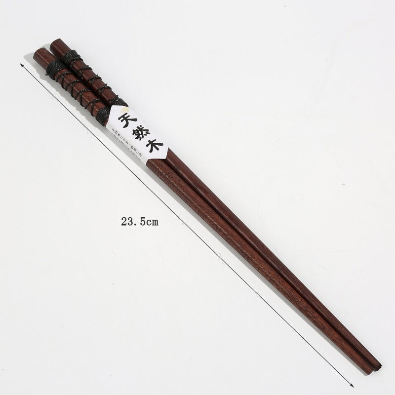 Natural Ironwood Chopsticks Japanese Tangled Line Style