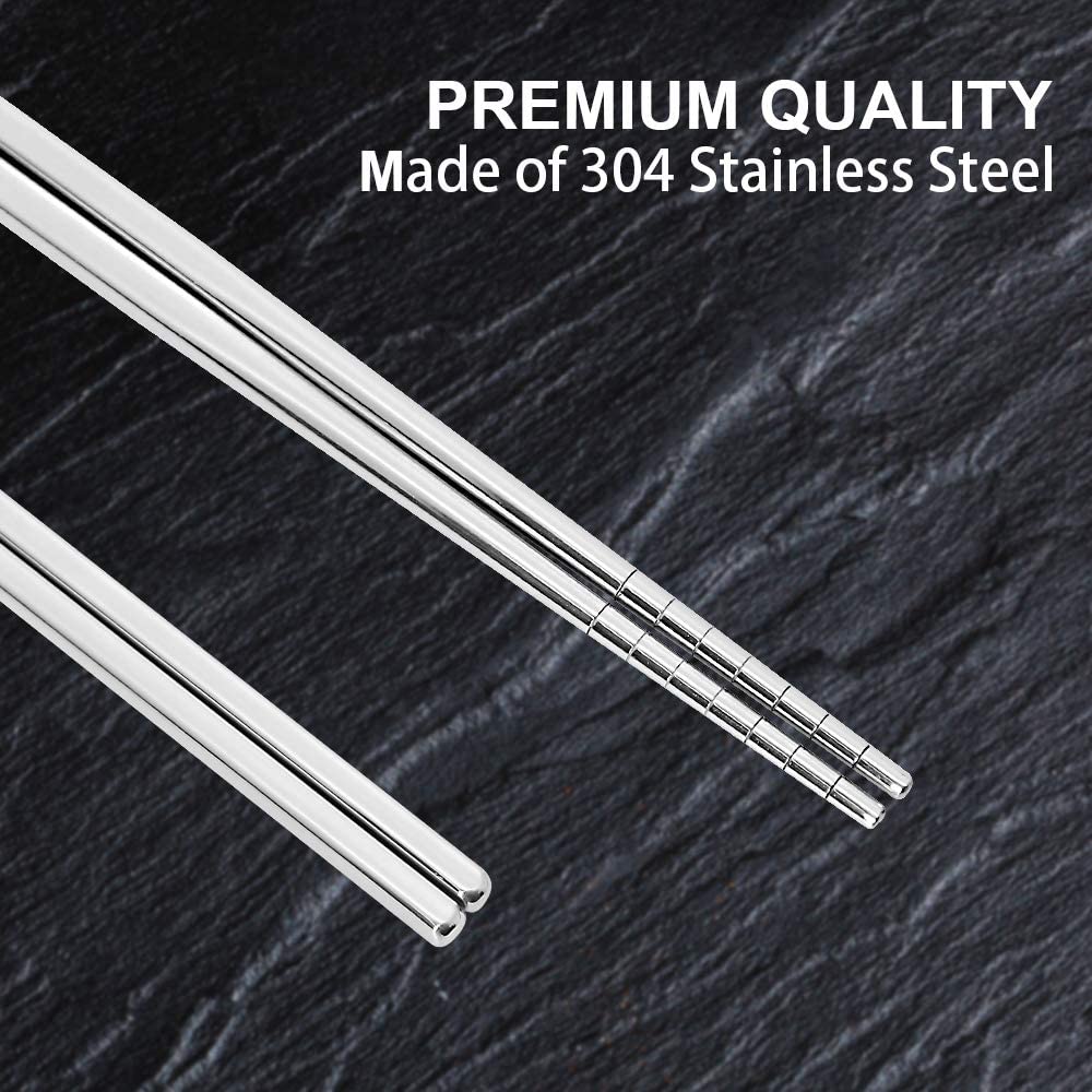 Reusable Stainless Steel Chopsticks 304 Metal Chopsticks