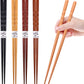 Reusable Wooden Twisted Craft Chopsticks Japanese Style Creative Gift 5 Pairs Sets