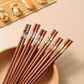 Sushi Wooden Chopsticks Japanese Painted Style Creative Gift